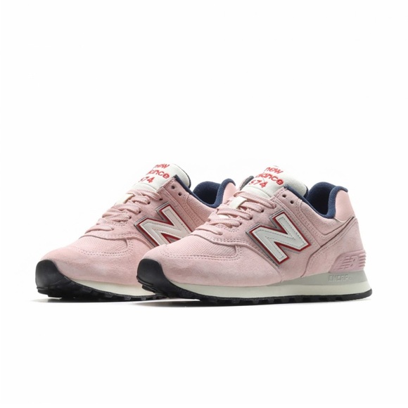 New Balance 574 Pink with Grey - Picture 10 of 10